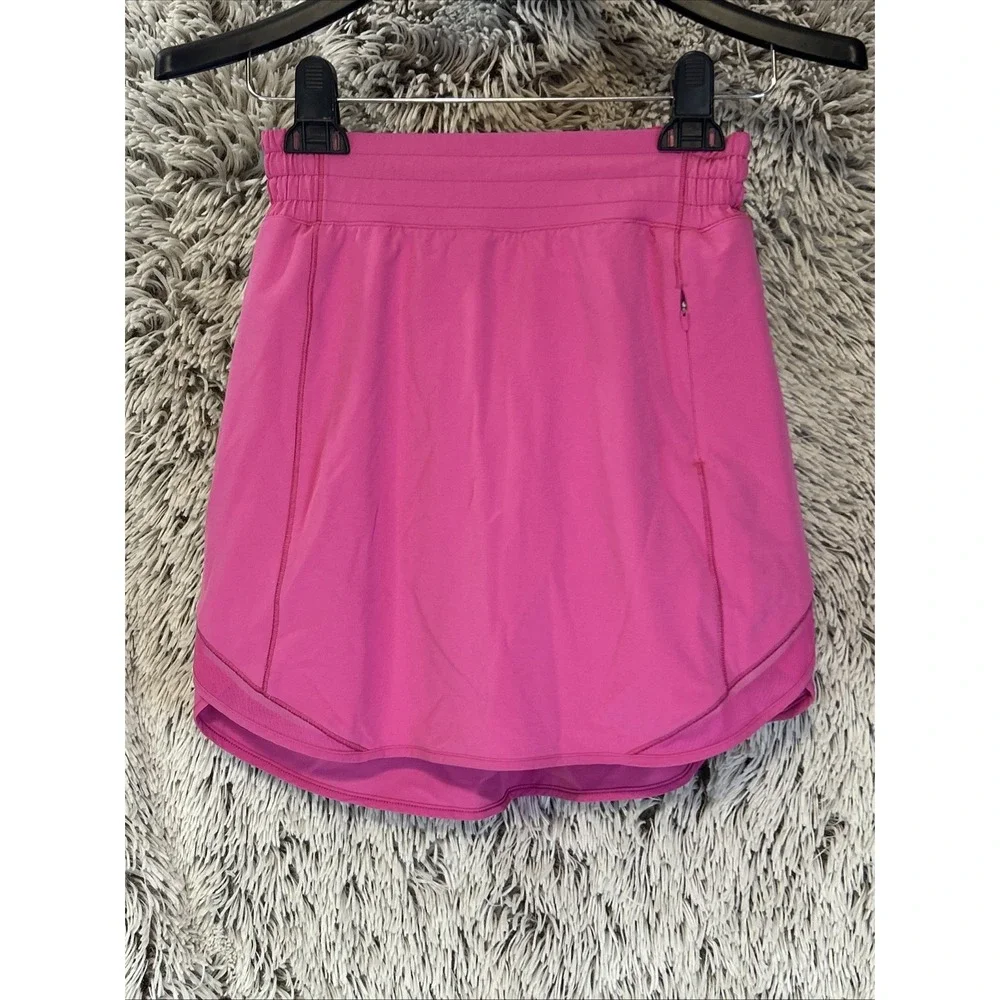 Lululemon Hotty‎ Hot High-Rise Skirt Sonic Pink Size 4 Pickleball Tennis